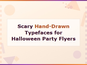 Spooky Halloween Fonts: Scary Hand-Drawn Typefaces for Party Flyers